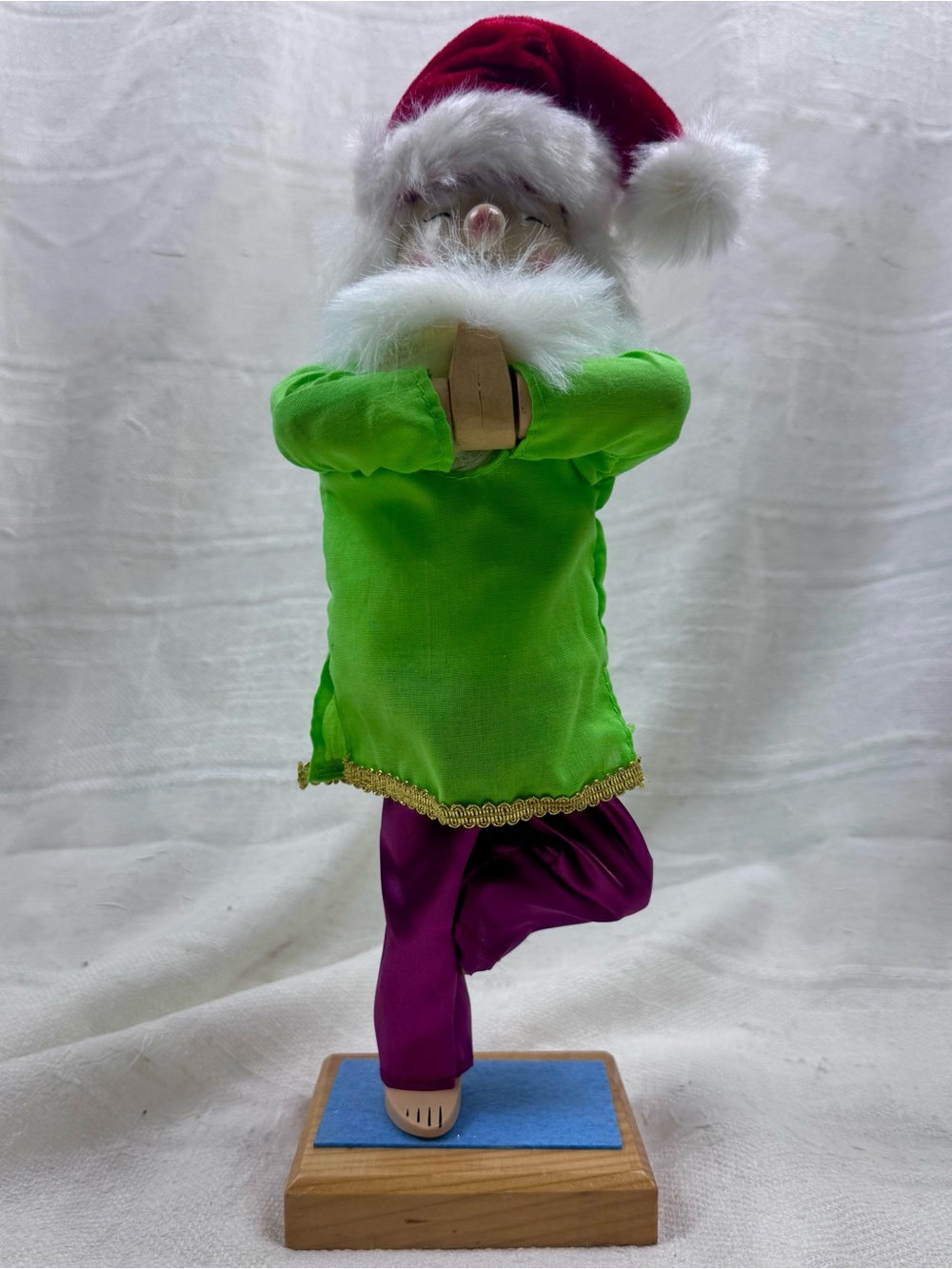 Tree Pose Yoga Santa Nutcracker World Market 2013. Sought After Retired Yogi